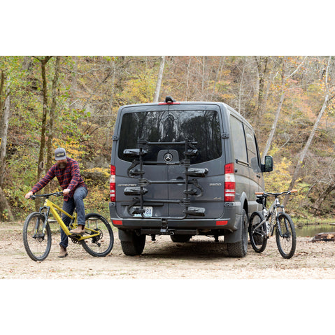 Kuat Transfer V2 3-Bike Hitch Rack in Black lifestyle