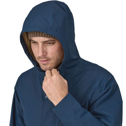 Patagonia Men's Jackson Glacier Rain Jacket model hood