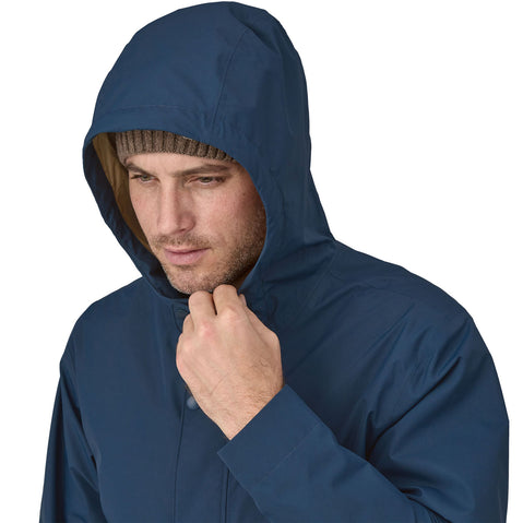Patagonia Men's Jackson Glacier Rain Jacket model hood