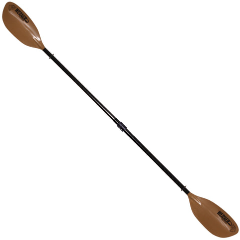 Werner Tybee Hooked Adjustable Fiberglass-Reinforced Kayak Fishing Paddle in Brown Angle