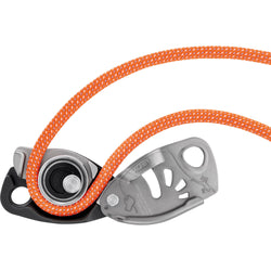 Petzl Neox Belay Device in Light Gray inside