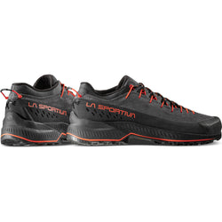 La Sportiva Men's TX4 Evo Approach Shoes in Carbon/Cherry Tomato back