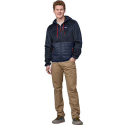 Patagonia Men's Re-Tool Hybrid Hoody in Black model fullview