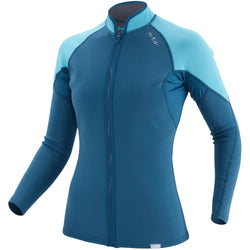 NRS Women's HydroSkin 0.5 Jacket in Poseidon left