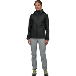 Patagonia Women's TorrentShell 3L Jacket model in black full length