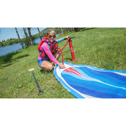 Sea Eagle NeedleNose 126 Inflatable Stand-Up Paddle Board (SUP) Start Up Package lifestyle