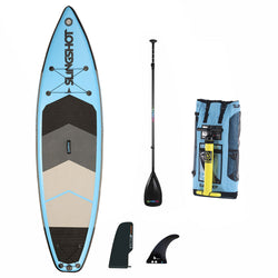 Slingshot Crossbreed 11 Inflatable SUP Board w/ SUP Winder in Blue set