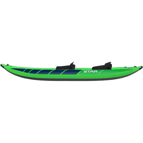 Star Raven II Inflatable Kayak in Lime side