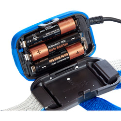 Black Diamond Sprinter 500 Headlamp in Ultra Blue AAA alkaline batteries