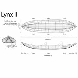AIRE Lynx II Tandem Inflatable Kayak Wireframe