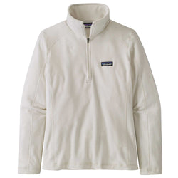 Patagonia Women's Micro D 1/4 Zip Top in birch white