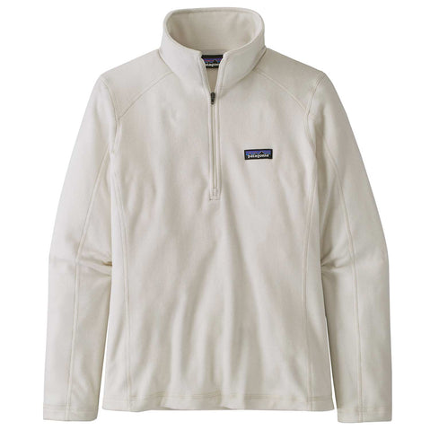 Patagonia Women's Micro D 1/4 Zip Top in birch white