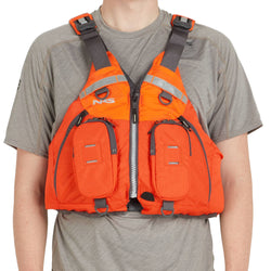 NRS cVest Lifejacket (PFD) flare male model front