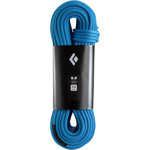 Black Diamond 9.9 Climbing Rope in Dual Blue top