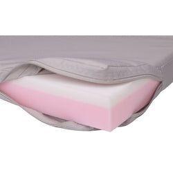 Closeup of foam padding unzipped inside cover