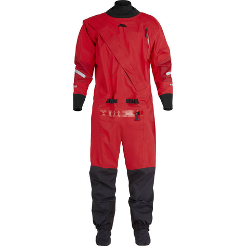 NRS Men's Foray Dry Suit in Red front