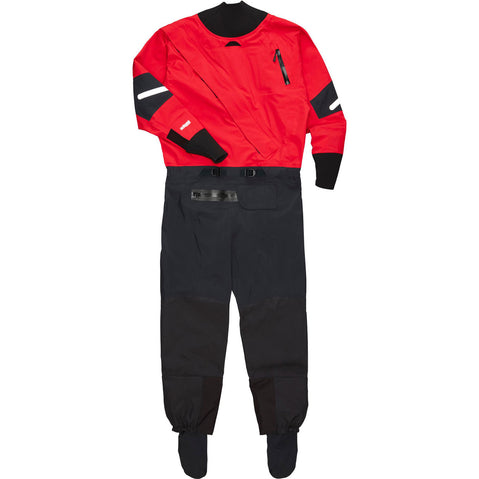 NRS Men's Foray Dry Suit in Red front