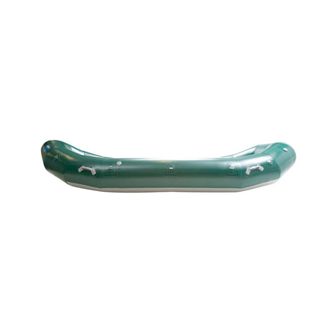 AIRE 130E Self-Bailing Raft in Dark Green side