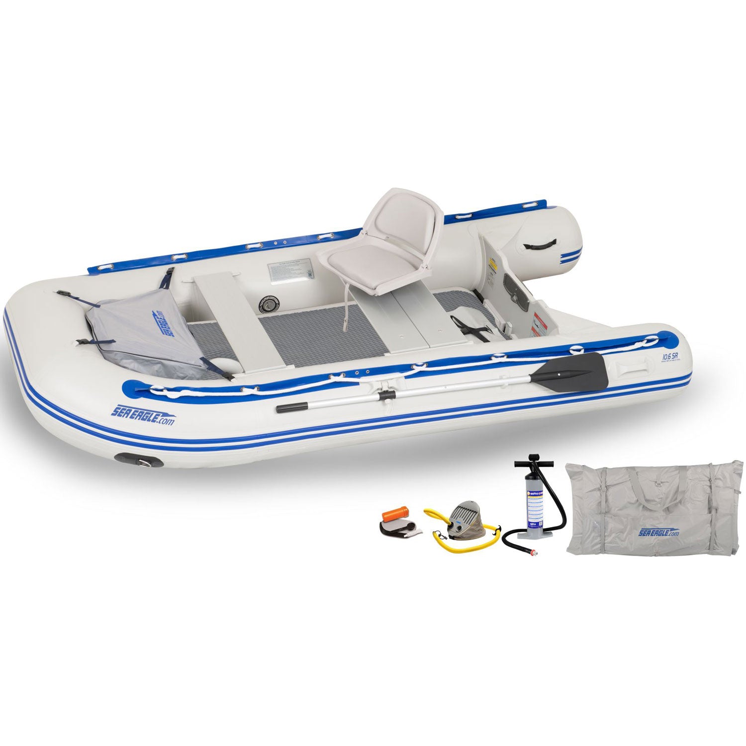 Sea Eagle 10'6 Sport Runabout Swivel Seat Drop Stitch Inflatable Raft