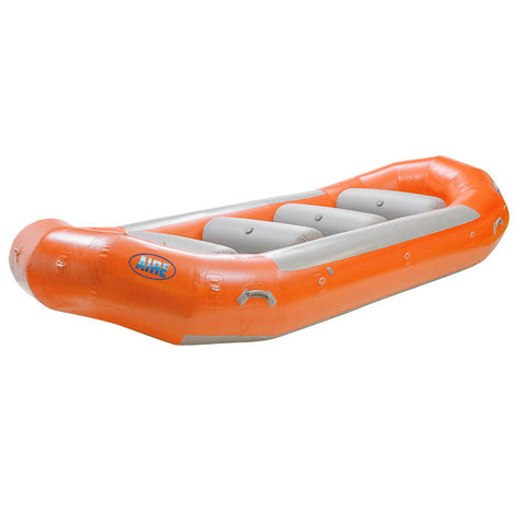 AIRE 176R Self-Bailing Raft in Orange angle