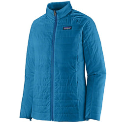Patagonia Women's 3-in1 Powder Town Jacket in Smolder Blue outer jacket back