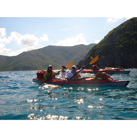 Advanced Elements AdvancedFrame Convertible Elite Inflatable Kayak in use