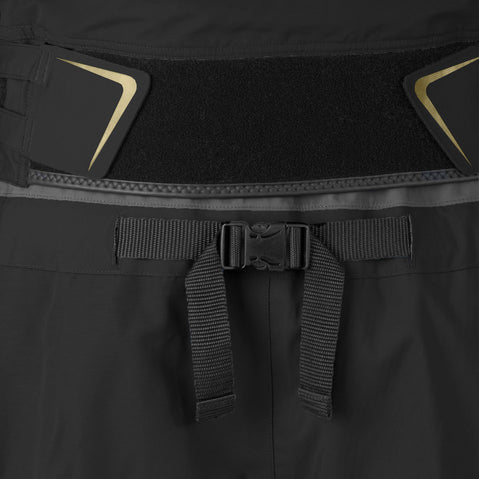 Level Six Women's Freya Black Out Dry Suit in Black waist