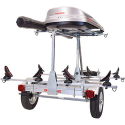 Malone MicroSport LowBed 2-Boat Saddle Up Pro Kayak Trailer Package w/ 2nd Tier back