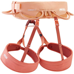 Petzl Women's Corax LT Climbing Harness in Coral Sand back