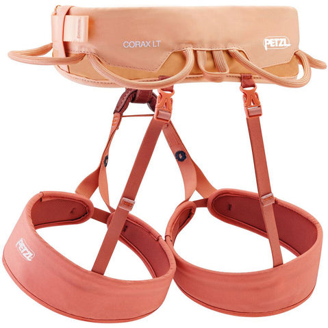 Petzl Women's Corax LT Climbing Harness in Coral Sand back