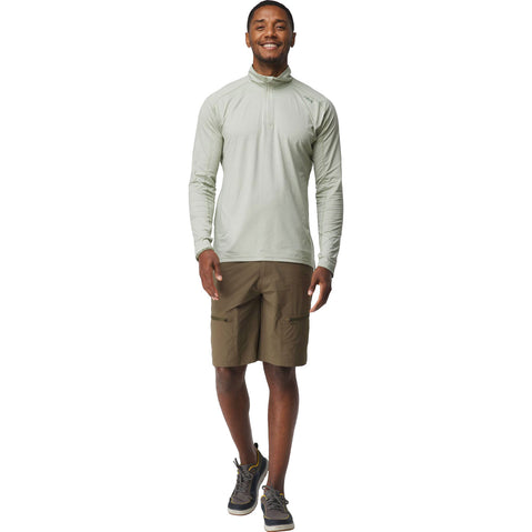 NRS Men's Guide Shorts in Dark Olive model front