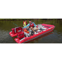 Sea Eagle FastCat14 Cataraft Swivel Seat Canopy Package lifestyle