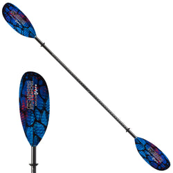 Bending Branches Angler Pro Fiberglass Straight Shaft 2-Piece Kayak Paddle in Radiant angle