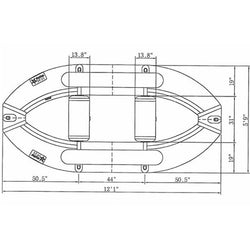 Star Water Bug II 12 Standard Floor Raft diagram