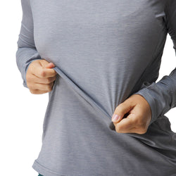 NRS Women's Silkweight Hoodie stretch fabric