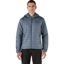 Patagonia Men's Nano Puff Hoody utility blue model front