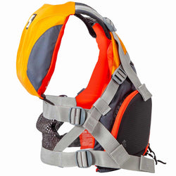 Stohlquist Fisherman Lifejacket (PFD) mango side view