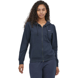 Patagonia Women's Ahnya Full-Zip Hoody smolder blue model facing foroward