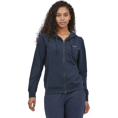 Patagonia Women's Ahnya Full-Zip Hoody smolder blue model facing foroward