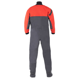 Level Six Cronos Dry Suit Classic Logo Molten Lave back