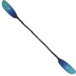 Werner Camano Fiberglass Bent Shaft Kayak Paddle in Gradient Abyss angle
