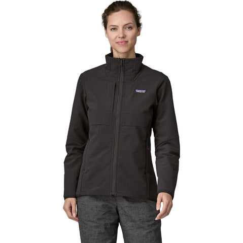 Patagonia Women's R2 CrossStrata Jacket in Black model front
