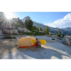 Therm-A-Rest NeoAir Xlite NXT Sleeping Pad in Solar Flare lifestyle