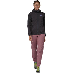 Patagonia Women's Nano-Air Light Hybrid Hoody in Black model front