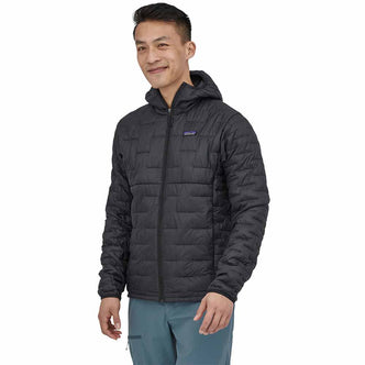 Patagonia Men's Micro Puff Hoody Black model front