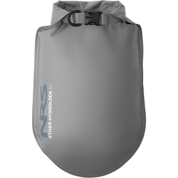 NRS Ether Hydrolock Dry Bag Stone Gray 6 Liter Front With Logo