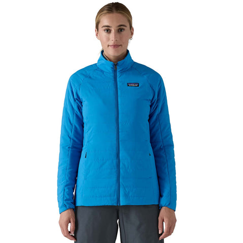 Patagonia Women's 3-in1 Powder Town Jacket in Smolder Blue model front