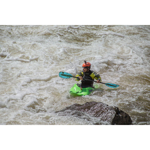 Aqua-Bound Aerial Major Fiberglass Straight Shaft 1-Piece Kayak Paddle in Blue lifestyle