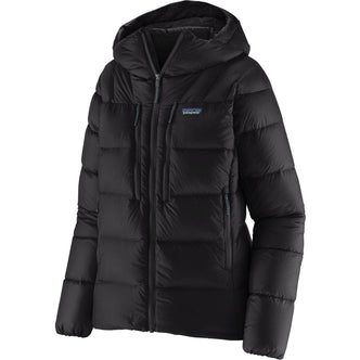 Patagonia Women's Fitz Roy Down Hoody in Black angle