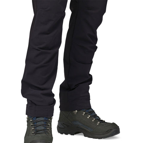 Patagonia Men's Point Peak Trail Pants in Black model cuff